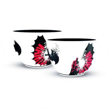 Taza de Cerámica Pyramid International Batman Huggy con Caja de Regalo, Diseño de Batman en Tinte Rojo