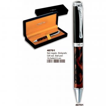 Montichelvo 40701 - Bolígrafo lacado aguas en estuche de regalo