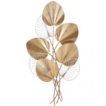 Decoración de pared BB Home 50 x 6 x 98,5 cm Metal dorado