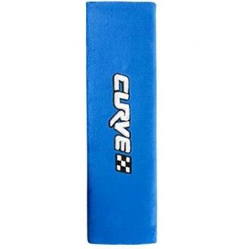 Protector de cinturón de coche WALSER 26116 Curve, para niños a partir de 5 años, azul y negro