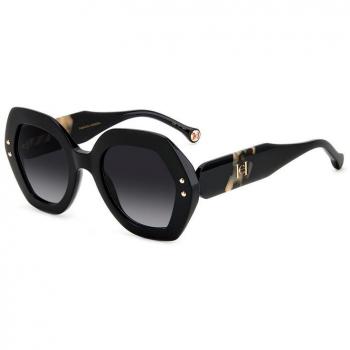 Carolina Herrera Black Havana Sunglasses Multicolor Female Size: 52 MM