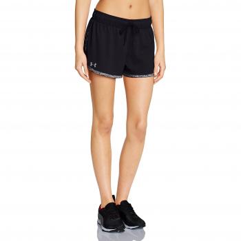 Under Armour Tech Short Pantalón Corto, Mujer, Negro, XS