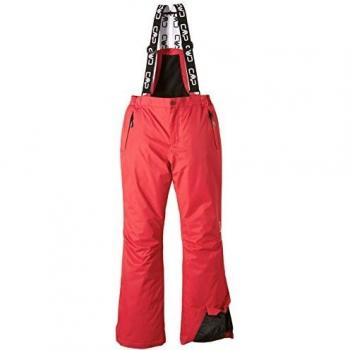 Pantalón largo CMP Salopette Twill Ski naranja pálido infantil