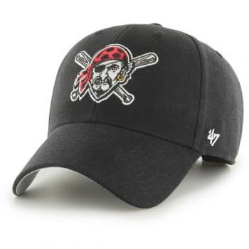 47 Brand Relaxed Fit Black Trucker Cap - MLB Pittsburgh Pirates One Size