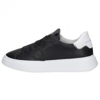 Philippe Model Men's Black Leather Temple Sneakers Size 7 US