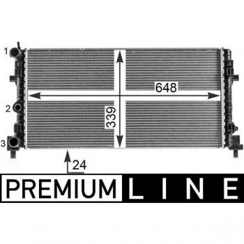 Radiador de refrigeración del motor MAHLE ORIGINAL CR 2082 000P