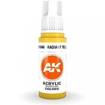 Pintura Acrílica Amarillo Radiante 3ra Generación AK 17ml