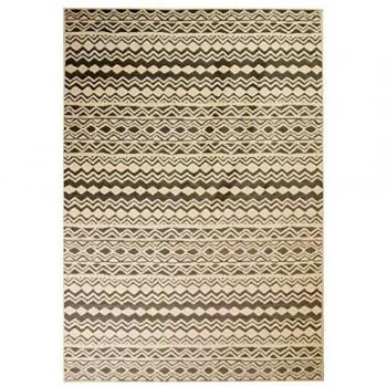 vidaXL Alfombra Moderna de Diseño Tradicional Beige/Gris 120x170cm Decoración