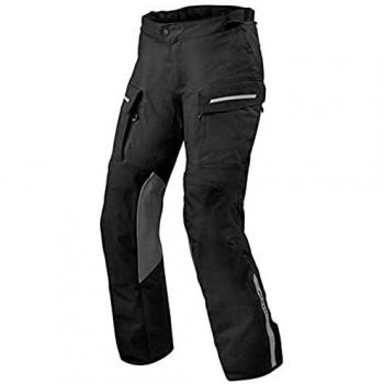 REV'IT! Pantalones de Moto Offtrack 2 H2O Negros - Pantalones textiles de motocicleta, color negro, talla 2XL