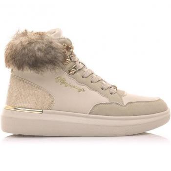 Mariamare 63358 - Botines Deportivos para Mujer con Plataforma y Detalle de Pelo en el Tobillo
