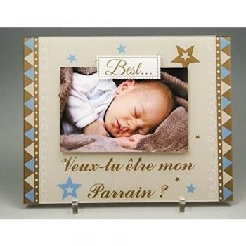 (Ref kdhpr) marco de fotos imán - veux tu ser mi Padrino - (regalo Padrino Marraine bautizo & Comunión)