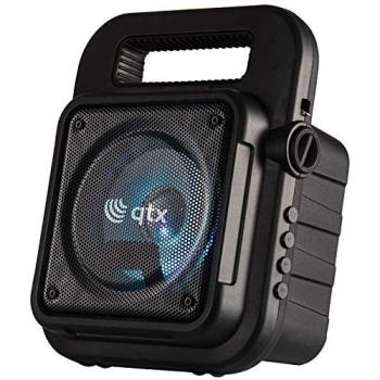 QTX Ultimate Portable Bluetooth Party Speaker with LED Lighting Effects and Microphone - 10W
