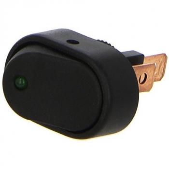 HELLA 6EH 007 946-041 Interruptor - Accionamiento por interruptor basculante - Número de conexiones: 3 - atornillado - contacto conmutador - Calibre diámetro: 12mm