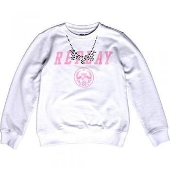 REPLAY SG2059.060.22852 Sudadera, Blanco