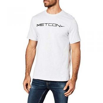 NIKE M Nk Dry tee Dfct Metcon Slub Camiseta, Hombre, White/Pewter Grey, XL