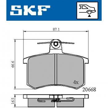 Pastillas de freno SKF VKBP 90606