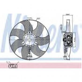Ventilador de Radiador Nissens 85543