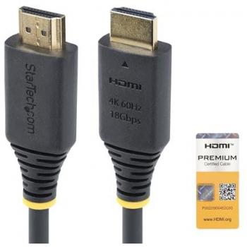 Cable HDMI de Alta Velocidad 30cm - 4K 60Hz - 1440p 144Hz - HDR10/HDCP 2.2/ARC - 18Gbps - Recubrimiento TPE