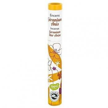 Incienso Vegetal de Geranio y Anís - 30 gramos - 100% Natural y Ecológico - Efecto Equilibrante