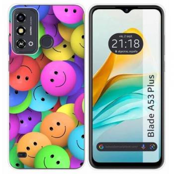 Funda Silicona ZTE Blade A53 Plus con Diseño de Sonrisa y Dibujos