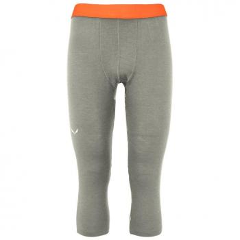 Malla pirata Salewa Cristallo Warm Alpine Merino Responsive 3/4 Hombre gris