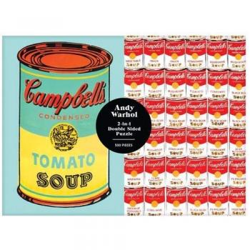 Andy Warhol Soup Can 2-sided 500 Piece Puzzle