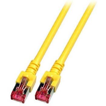 Cable de Red S/FTP Cat.6 LSZH 7.5m - Amarillo, Cobre