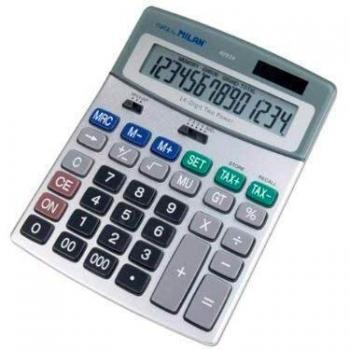 Milan 40924BL - Calculadora de sobremesa, 14 dígitos