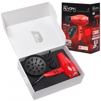 Parlux Alyon Red Professional Ionic Hair Dryer with Magic Sense Diffuser