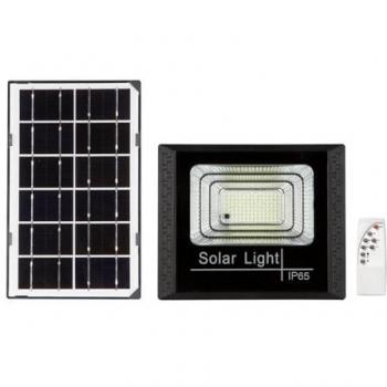 Proyector LED Solar 40W 550 Lúmenes 114 LEDs Luz Fría 7500K con Mando a Distancia y Panel Separado IP65 para Exteriores