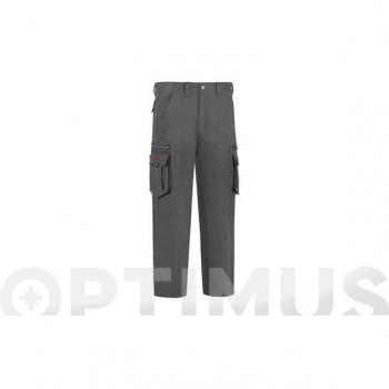 Pantalón de Trabajo Stretch Multicremalleras Gris Talla 40