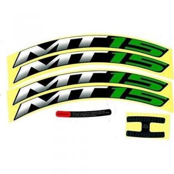 FRASE SHIMANO DE PEGATINAS DE LLANTAS VERDE Y-4FL98190 WH-MT15