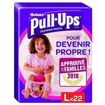 Huggies Pull-Ups Braguitas de Aprendizaje para Niña, Talla 6, Paquete de 2