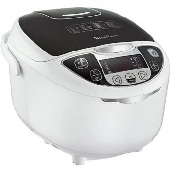 Olla Multicooker Moulinex MK708E10 5L - Programable con Panela de Arroz, Vaporera y Cocimiento Lento