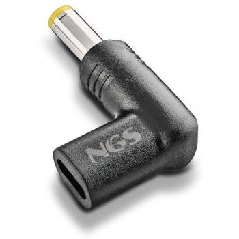 Pack 2 Clavijas USB-C para Portátil Toshiba NGS BUD-T, Carga Rápida Power Delivery (PD), Diseño en Ángulo Recto, Adaptadores Compactos