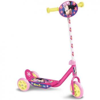 Patinete Stamp MINNIE 3 - Diseño Disney Minnie Mouse Rosa para Niñas - Ideal para los Más Peques