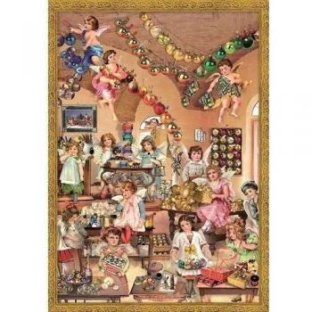 Ángeles de decoración frelan alemán calendario de adviento