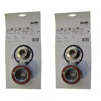 2 x Alko – Rueda 1224805 de almacenamiento Rodamientos 80/42 X 42 mm + + de Tuercas Fusible