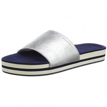 Gant Malibu - Mules Mujer, Plateado - Silber