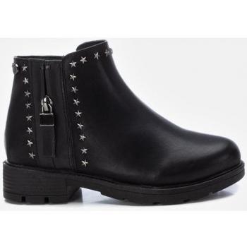 Botines Xti Kids 150660 negro con cierre de cremallera y suela antideslizante