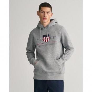 Sudadera con capucha GANT Archive Shield - Gris