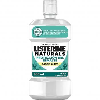 Listerine Naturals Enjuague Bucal Protección del Esmalte Sabor Suave Menta 500ml