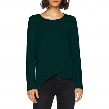 ONLY NOS NOS Onlsonja Mida 7/8 Wrap Top Jrs, Camisa Manga Larga para Mujer, Verde