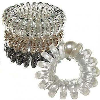 gomas de pelo Diadema en espiral de 4 piezas, Gomas Pelo Elástico, accesorios pelo mujer, adecuado para todo tipo de cabello,