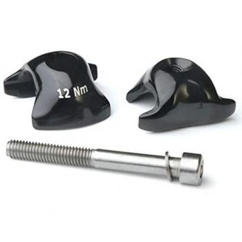 Ritchey Soporte WCS Carbon 7x7 Rails Bolt Clamp - Abrazadera de raíl de carbono, compatible con rieles de 7mm x 7mm, diseño ligero y resistente, color negro
