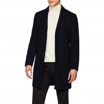 SELECTED HOMME Slhbrove Wool Coat B Noos, Abrigo para Hombre, Azul