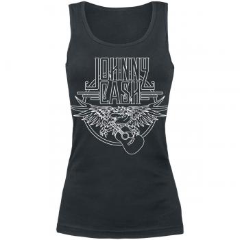 Johnny Cash Eagle Top Mujer Negro L