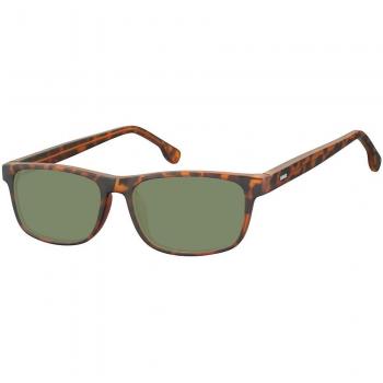 SmartBuy Collection Rectangle Full Rim Plastic Men's Sunglasses Tortoiseshell Size 55