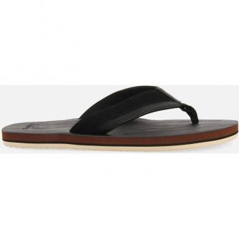 Chanclas negras con corte bicolor para hombre Brent