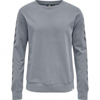 Hummel hmlLEGACY Chevron Sweatshirt - Grey, Regular Fit, Unisex, Size 2XS